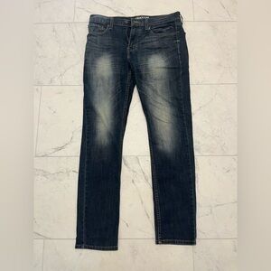 Signature by Levi Strauss Blue Straight Jeans with Vintage Fading